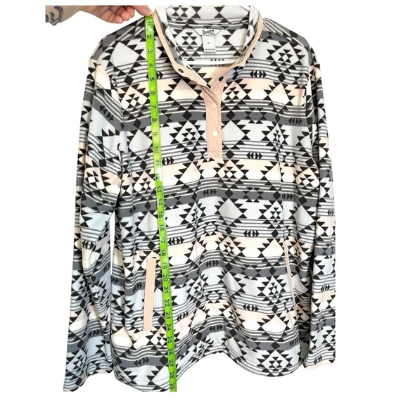 Duluth Trading Company XL Aztec Doubleback Printed Fleece Pullover Southwestern - Picture 5 of 10